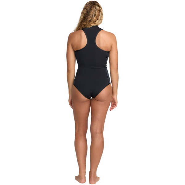 2026 Roxy Dames Swell Natural 1mm Front Zip Lente-wetsuit 26BW263501 - Animal Afdrukken